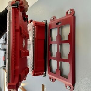 Mounting Plate For Milwaukee Packout Toolbox, Single Half Width Res Steel